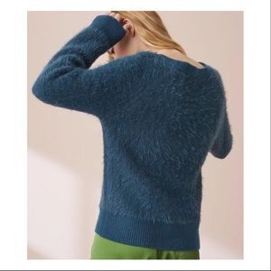 Lou & Grey Ribtrim Eyelash Sweater XL NWT